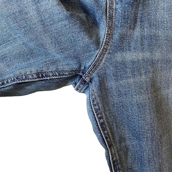 Old Navy‎ Women’s Size 14 Boyfriend Jeans Raw Hem Distressed Ripped Retro - Picture 6 of 15